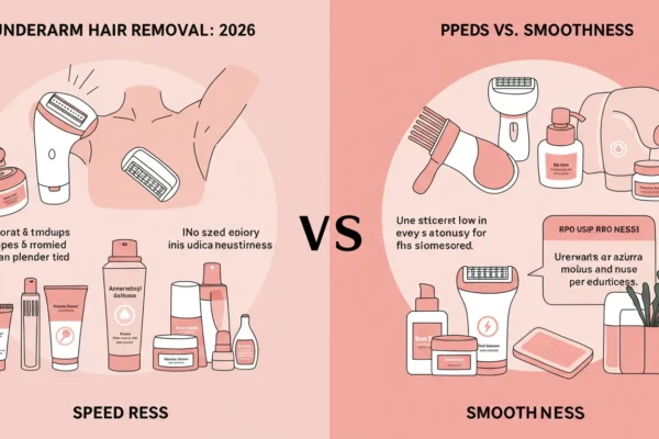 Underarm Hair Removal: 2026 Speed vs. Smoothness